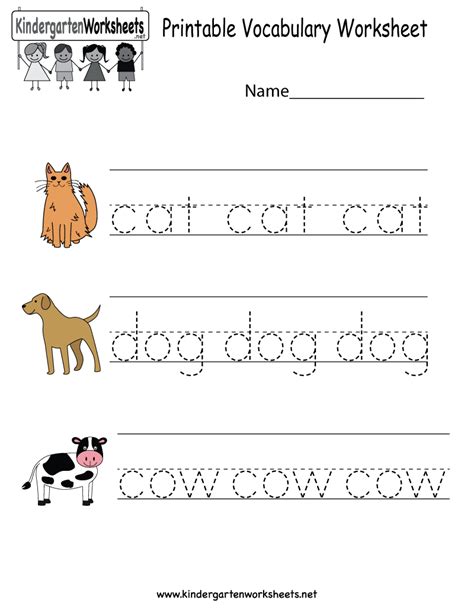 Free Printable Workbook For Kindergarten