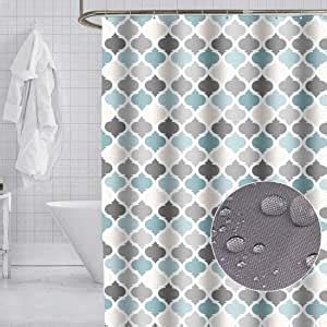 GONOVE Shower Curtain 200 X 200cm Mildew Resistant Waterproof Polyester