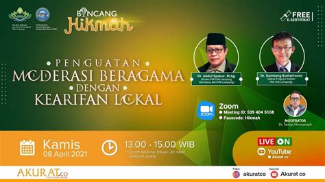 Akurat Hikmah Penguatan Moderasi Beragama Dengan Kearifan Lokal Youtube