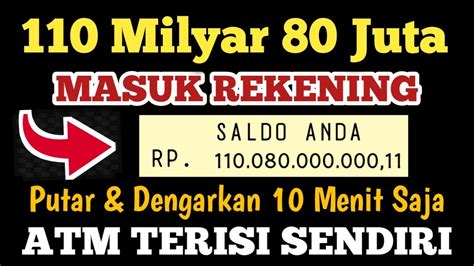 Atm Terisi Sendiri Milyar Juta Langsung Masuk Rekening Insya