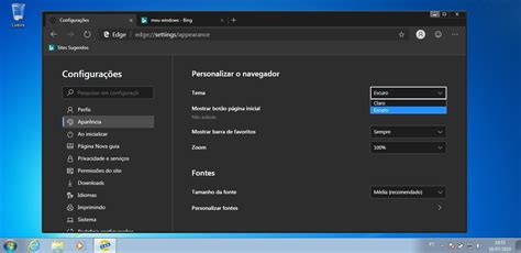 Como Colocar O Tema Escuro No Navegador Microsoft Edge Chromium Do