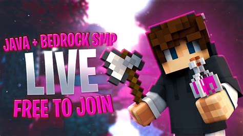 Minecraft Smp Live Javapocket Edition 247 Open For Everyone Youtube