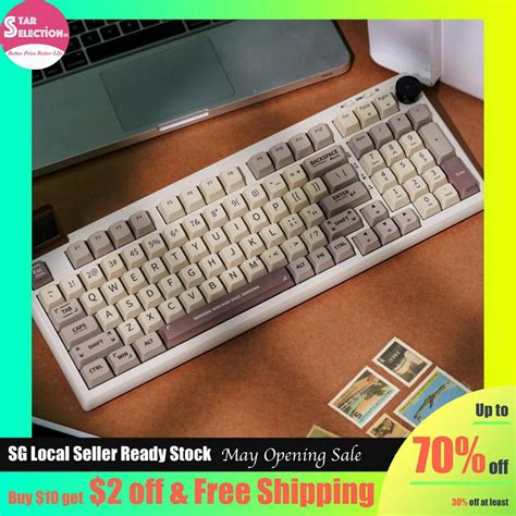 SG Seller EPOMAKER RT100 Retro Wireless Mechanical Keyboard With 97