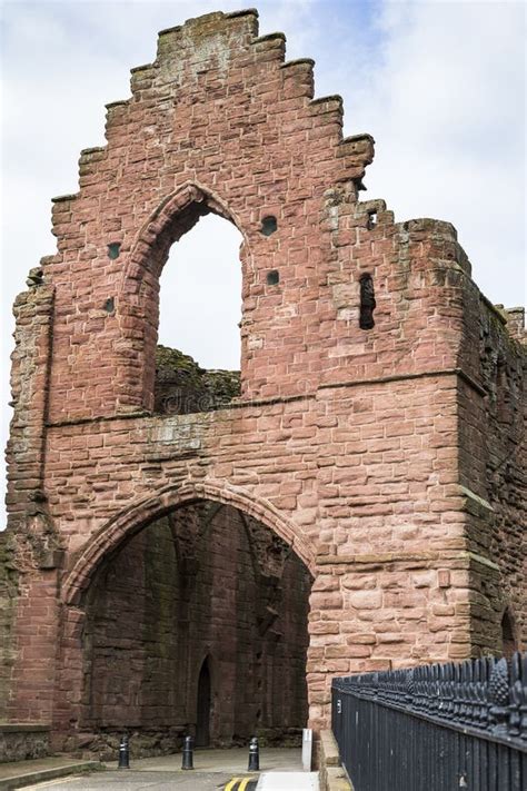 Arbroath Abbey Ruins in Scotland. Stock Photo - Image of scotland ...