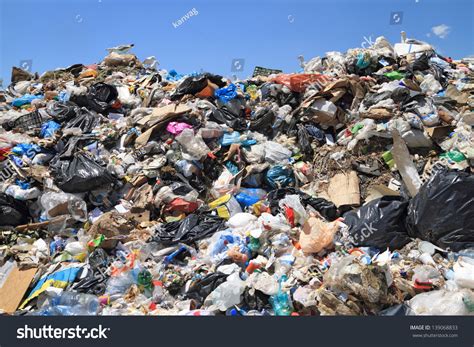 Pile Of Domestic Garbage In Landfill Stock Photo 139068833 Shutterstock