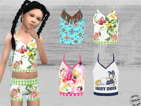 Sims 4 CC S The Best Cute Bikini Set For Girls By Fritzie Lein