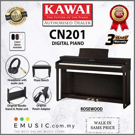 Kawai Cn201 88 Key Digital Piano Home Electric Piano Keyboard Emusic