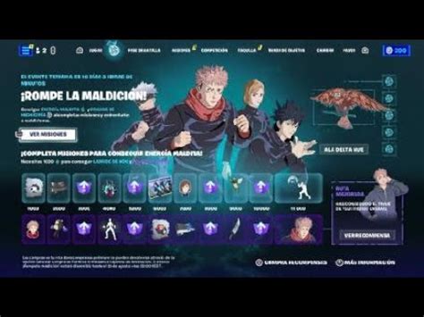 Me Compro El Mini Pase De Batalla De Jujutsu Kaisen Fortnite Gameplay