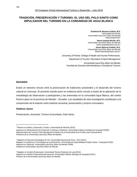 Pdf Tradici N Preservaci N Y Turismo El Uso Del Palo En Cuanto