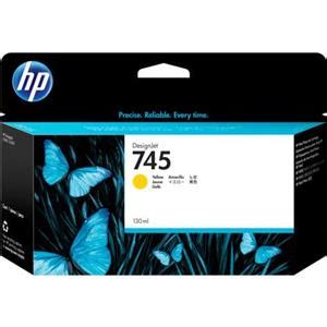 HP 745 130ml Yellow Ink Cartridge For DesignJet HD Pro MFP And