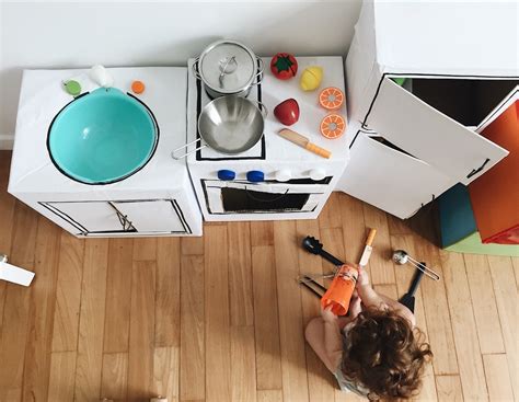 Diy Cardboard Kitchen — Whim And Wanderlust