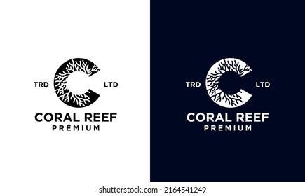 Coral Reef Logo Vector Graphic Any Stock Vector (Royalty Free) 2164541249 | Shutterstock