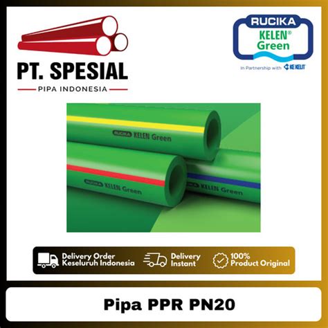 Jual Pipa PPR PN20 Air Panas Rucika Dn20 Dn160 Pipa PPR Kelen Green