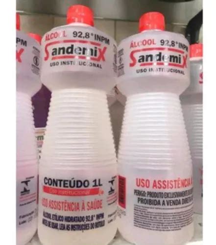 Álcool Líquido 92 8 1 Litro Caixa 10 Unidades Atacado