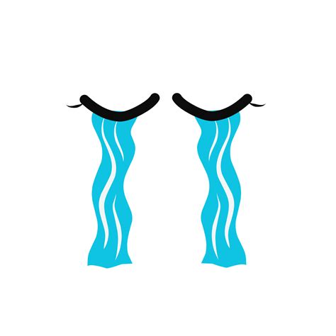 Gráfico De Diseño De Ilustración De Dibujos Animados De Ojos Llorando