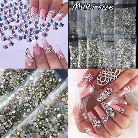 Kaufe Gl Nzender D Nail Art Kristall Ab Flatback Glas Nail Art Strass