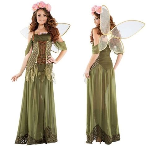 Mulheres Adultas De Halloween Anjo Elf Flor Fada Sininho Traje Cosplay