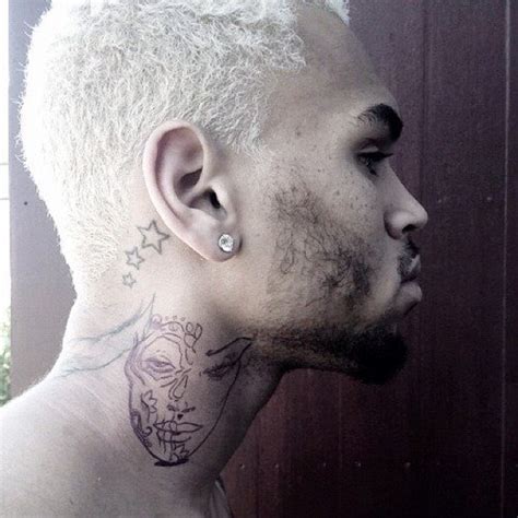 Chris Brown Neck Tattoo Meanings & Pictures of Tattoos on Breezys Neck