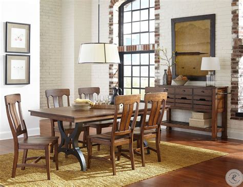 District Rustic Extendable Dining Table from Intercon | Coleman Furniture