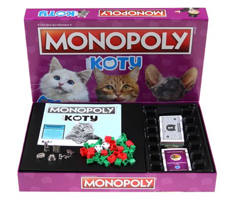 Gra Planszowa Monopoly Edycja Koty Rodzinna Hasbro Winning Moves