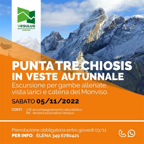 Punta Tre Chiosis Escursione In Quota In Valle Varaita