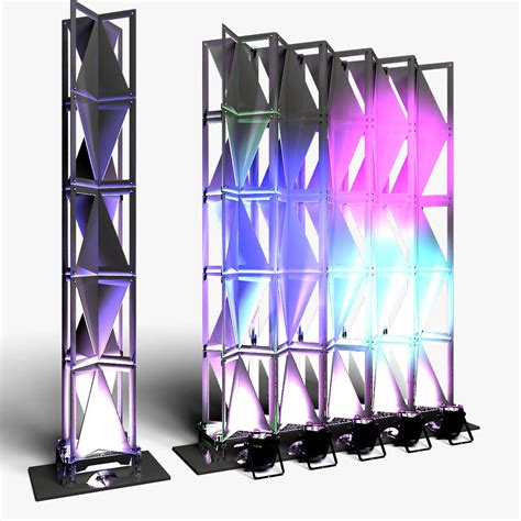 Stage Decor Modular Wall Column D Model Cgtrader