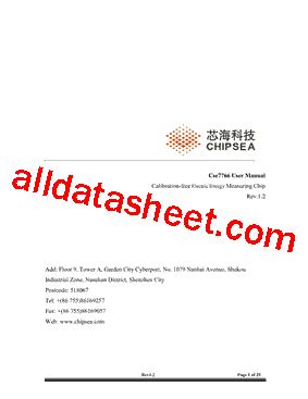 CSE7766 数据表 PDF List of Unclassifed Manufacturers