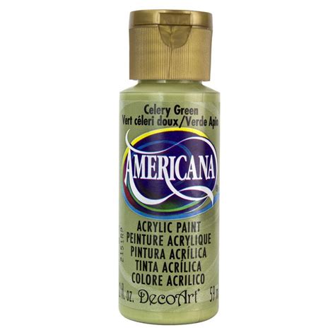 DecoArt Americana 2 Oz Celery Green Acrylic Paint DA208 3 The Home Depot