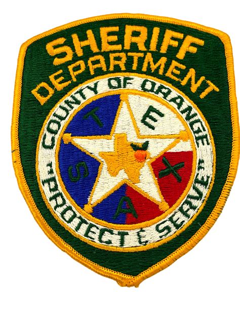 ORANGE COUNTY SHERIFF TX PATCH