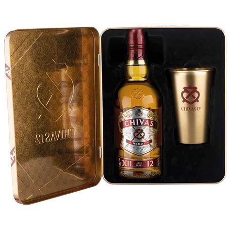 Comprar Whisky Chivas Regal 12 Años Estuche metal Vaso Metal LICOREA