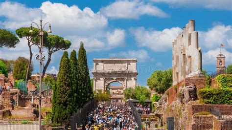 Visiting Roman Forum Ancient Ruins Editorial Image Image Of Ancient