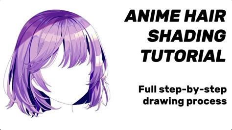 Anime Hair Shading Tutorial How To Shade Anime Hair For Beginners Full Process Tutorial