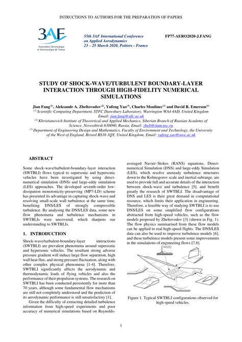 Pdf Study Of Shock Wave Turbulent Boundary Layer Interaction Through