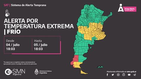 Rige Hoy Alerta Por La Ola De Fr O Y Temperaturas Extremas En Buenos