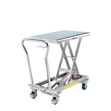 Scissor Lift Table Bishamon Manuvit Hydraulic Pedal Operated