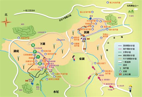 陽明山國家公園景點參考地圖