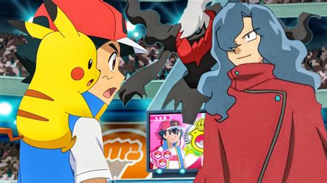 Ash Vs Tobias Full Battle In Hindi Charizard Vs Darkrai 6v6 Battle Tobias Vs Ash Rematch