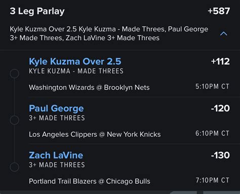 Howze On Twitter 3s Parlay