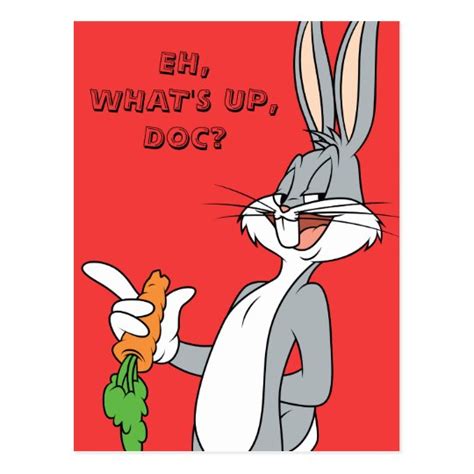 BUGS BUNNY™ With Carrot Poster | Zazzle.com