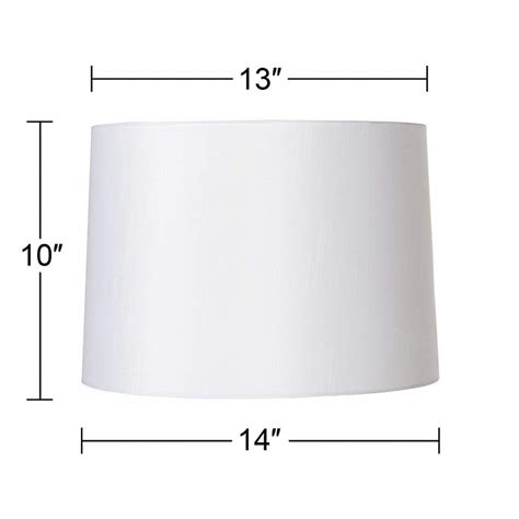 Springcrest White Tapered Drum Lamp Shades 13x14x10 Spider Set Of 2 596r1 Lamps Plus