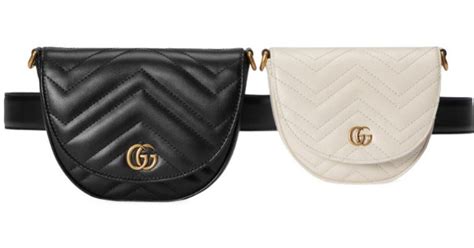Gucci Double G Quilted Belt Bag In Black Lyst