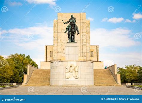 Monument To Jan Zizka, Czech National Hero, Equestrian Statue, Prague, Czechia Editorial Photo ...