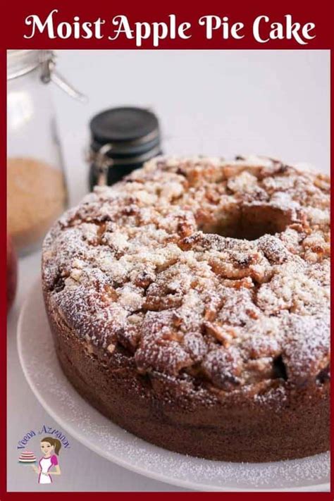 The Best Moist Apple Pie Cake With Crumble Topping Veena Azmanov