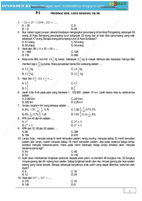 Contoh Soal Try Out Ipa Kelas 6 Contoh Soal Terbaru —