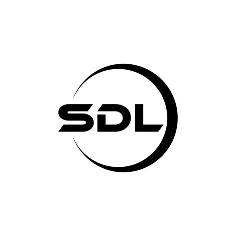 Design De Logotipo De Carta Sdl Na Ilustração Logotipo Vetorial Desenhos De Caligrafia Para