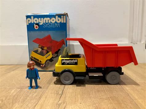 Playmobil Camion Benne Basculante De Chantier Set De Vintage