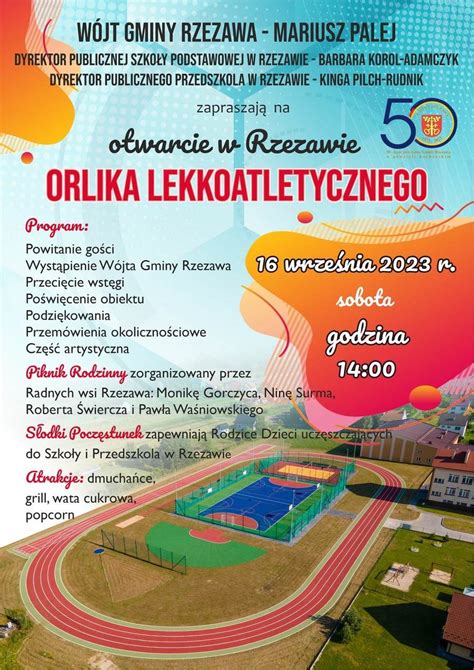 W Sobot Uroczyste Otwarcie Orlika Lekkoatletycznego W Rzezawie