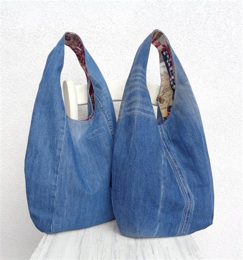 Diy Handbag Sewing Pattern Slouchy Jeans Bag Hobo Bag Etsy