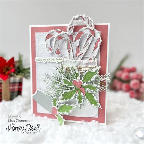 Lovely Layers Candy Cane Honey Cuts Honey Bee Stamps