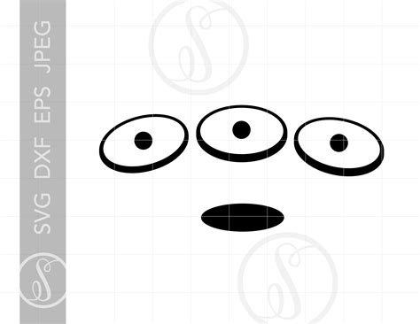 Alien Eyes SVG Alien Clipart Download Alien Cut File for - Etsy Singapore